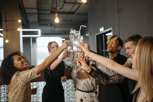 a group of healthcare professionals at a networking event