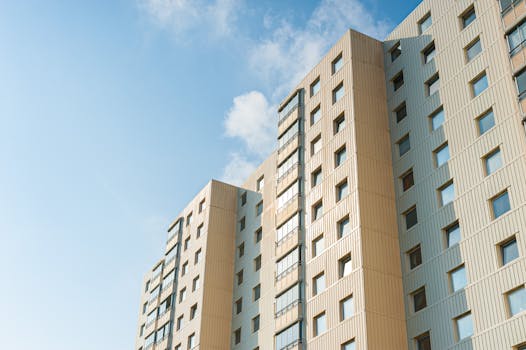 city skyline with high living costs