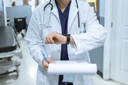 nurse working in a hospital