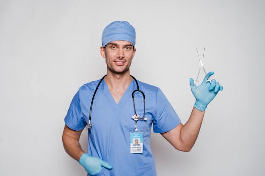 nurse smiling at work