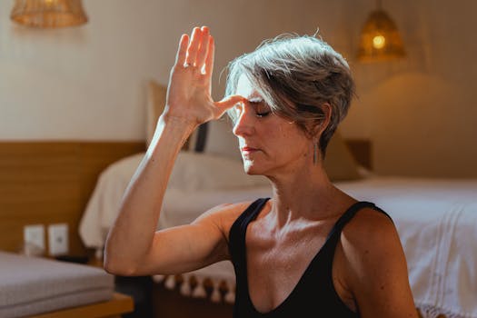 nurse practicing mindfulness